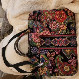 Vera Bradley computer case, EUC